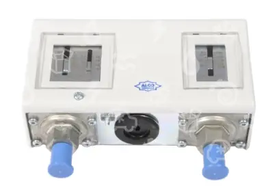 presostat kombinovaný zdvojený ALCO, PS2-W7A, 4360100, -0,5-7 bar, 6-31 bar auto, diference 0,5-5 bar, 4 bar fix., šroub. 1/4
